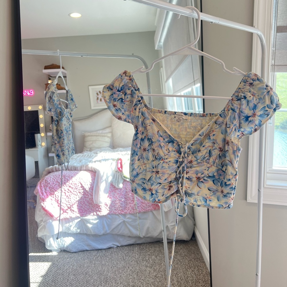 Beachy Adorable Blue Summer Top